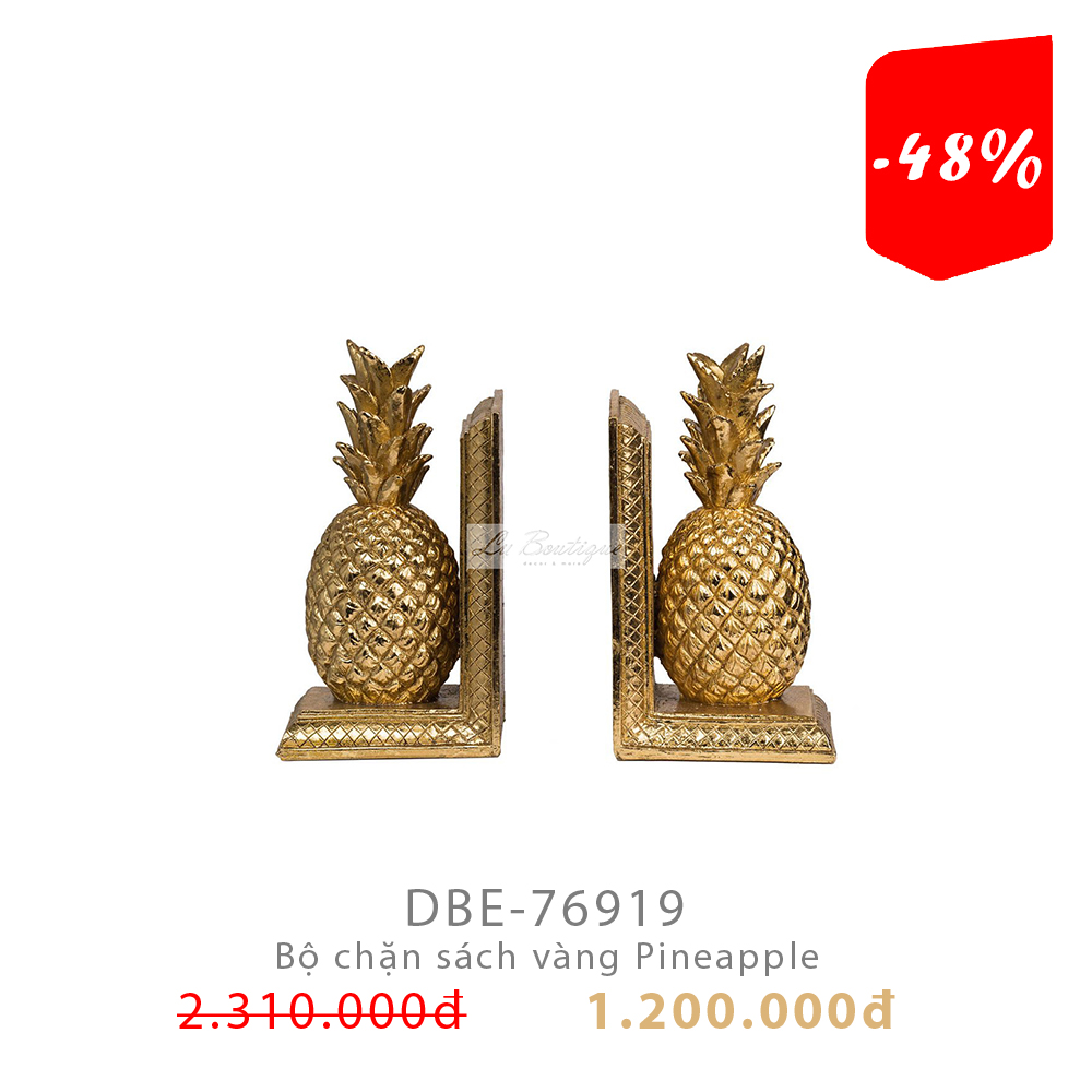 Bộ chặn sách vàng Pineapple